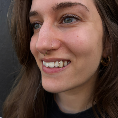 Single Open Faced Gold Cap