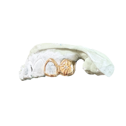 Starburst Etched Double Cap w/ Moissanite